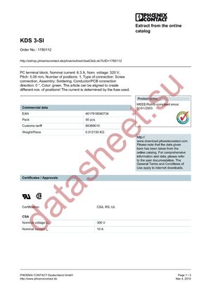 1780112 datasheet  